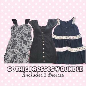Gothic Dress Bundle - Black and White